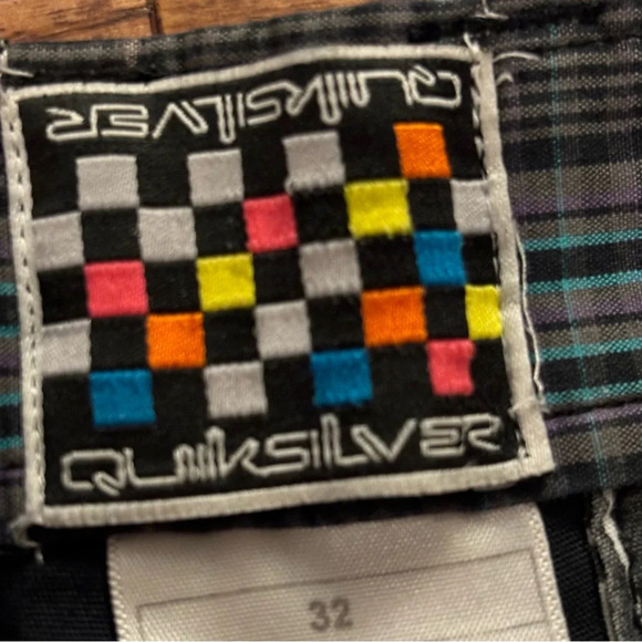 Quicksilver men’s black‎ khaki  chino flat front beach shorts in size 32 - Picture 5 of 11